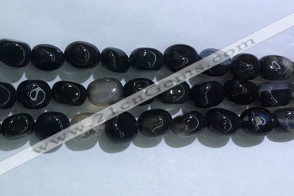 CNG8161 15.5 inches 10*14mm nuggets agate beads wholesale