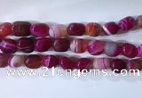 CNG8187 15.5 inches 10*14mm nuggets striped agate beads wholesale