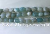 CNG8190 15.5 inches 10*14mm nuggets striped agate beads wholesale