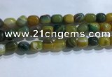 CNG8193 15.5 inches 10*14mm nuggets striped agate beads wholesale