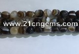 CNG8196 15.5 inches 10*14mm nuggets striped agate beads wholesale