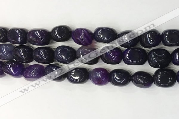 CNG8206 15.5 inches 12*16mm nuggets agate beads wholesale