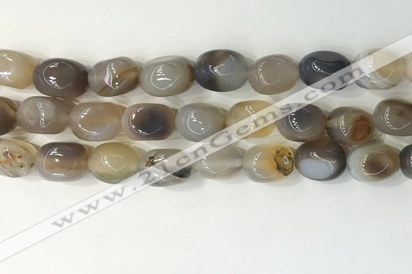 CNG8218 15.5 inches 12*16mm nuggets agate beads wholesale