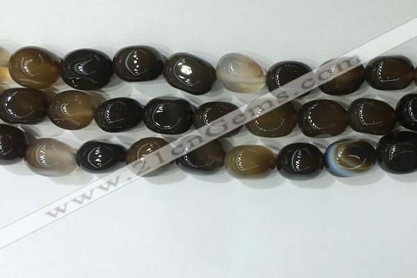 CNG8219 15.5 inches 12*16mm nuggets agate beads wholesale