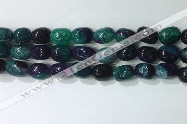 CNG8222 15.5 inches 12*16mm nuggets agate beads wholesale