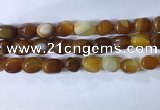 CNG8226 15.5 inches 12*16mm nuggets striped agate beads wholesale