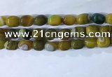 CNG8236 15.5 inches 12*16mm nuggets striped agate beads wholesale