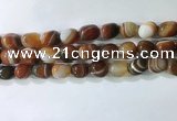 CNG8238 15.5 inches 12*16mm nuggets striped agate beads wholesale