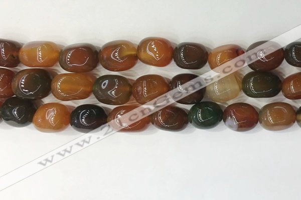 CNG8251 15.5 inches 13*18mm nuggets agate beads wholesale