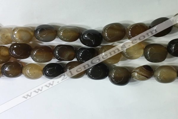 CNG8260 15.5 inches 13*18mm nuggets agate beads wholesale