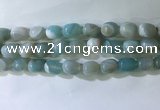 CNG8272 15.5 inches 13*18mm nuggets striped agate beads wholesale