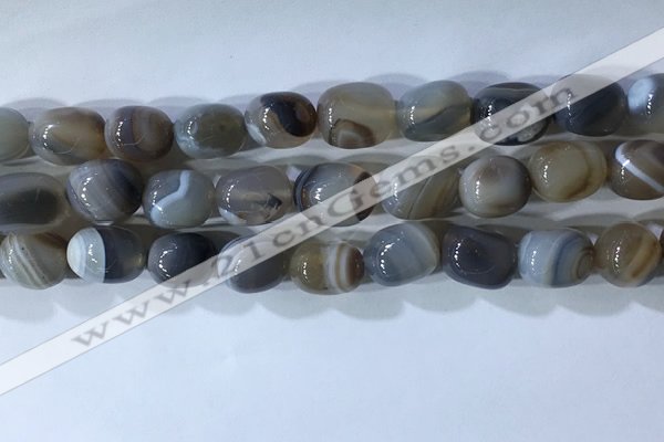 CNG8277 15.5 inches 13*18mm nuggets striped agate beads wholesale