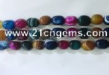 CNG8282 15.5 inches 13*18mm nuggets striped agate beads wholesale