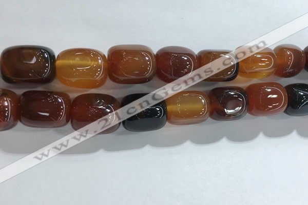 CNG8296 15.5 inches 15*20mm nuggets agate beads wholesale