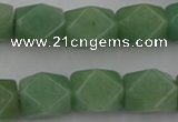 CNG830 15.5 inches 13*18mm faceted nuggets green aventurine beads