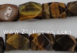 CNG831 15.5 inches 13*18mm faceted nuggets yellow tiger eye beads