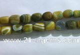 CNG8312 15.5 inches 15*20mm nuggets striped agate beads wholesale