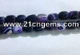 CNG8313 15.5 inches 15*20mm nuggets striped agate beads wholesale