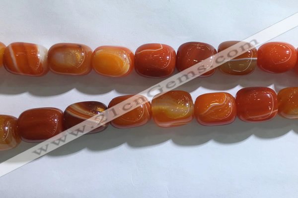 CNG8314 15.5 inches 15*20mm nuggets striped agate beads wholesale