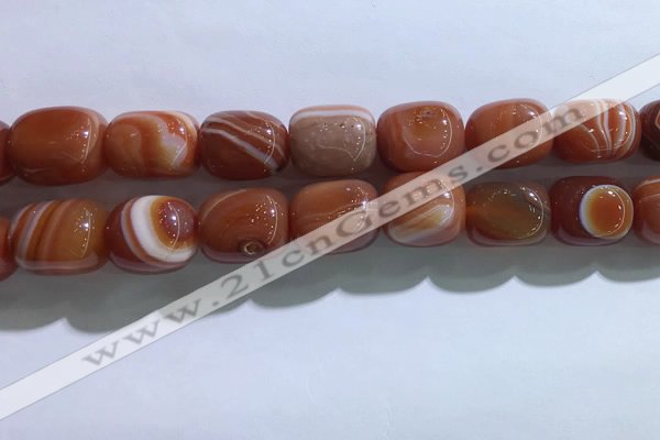 CNG8315 15.5 inches 15*20mm nuggets striped agate beads wholesale