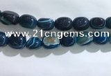 CNG8317 15.5 inches 15*20mm nuggets striped agate beads wholesale