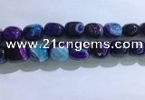 CNG8321 15.5 inches 15*20mm nuggets striped agate beads wholesale