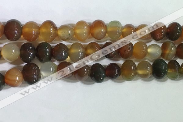 CNG8337 15.5 inches 10*12mm nuggets agate beads wholesale