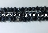 CNG8353 15.5 inches 10*12mm nuggets striped agate beads wholesale