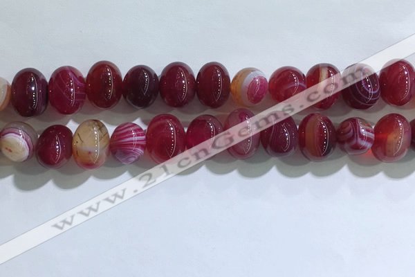 CNG8382 15.5 inches 12*16mm nuggets striped agate beads wholesale