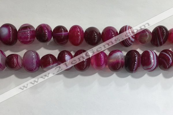 CNG8383 15.5 inches 12*16mm nuggets striped agate beads wholesale