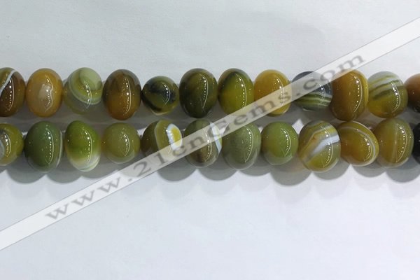 CNG8386 15.5 inches 12*16mm nuggets striped agate beads wholesale