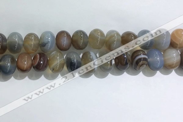 CNG8387 15.5 inches 12*16mm nuggets striped agate beads wholesale