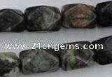 CNG840 15.5 inches 13*18mm faceted nuggets picasso jasper beads