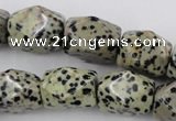 CNG841 15.5 inches 13*18mm faceted nuggets dalmatian jasper beads