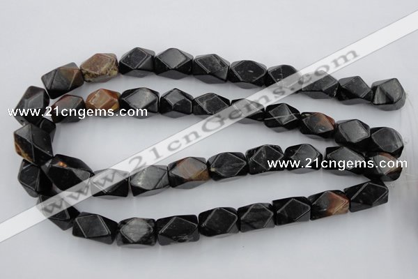 CNG843 15.5 inches 13*18mm faceted nuggets picasso jasper beads