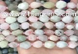 CNG8516 15.5 inches 8*12mm - 10*15mm faceted nuggets morganite beads