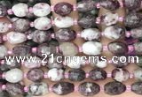 CNG8535 15.5 inches 8*10mm - 9*13mm faceted nuggets tourmaline beads