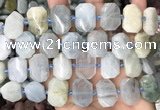 CNG8550 15.5 inches 13*18mm - 15*25mm faceted freeform aquamarine beads