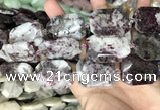 CNG8559 22*30mm - 25*35mm faceted freeform tourmaline beads