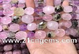 CNG8566 12*16mm - 15*20mm faceted nuggets mixed quartz beads