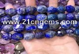 CNG8573 12*16mm - 15*20mm faceted nuggets lapis lazuli beads