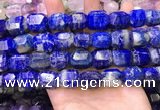 CNG8585 13*18mm - 15*20mm faceted nuggets lapis lazuli beads