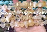 CNG8591 12*16mm - 13*18mm faceted nuggets citrine gemstone beads