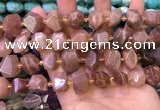 CNG8596 12*16mm - 13*18mm faceted nuggets moonstone beads