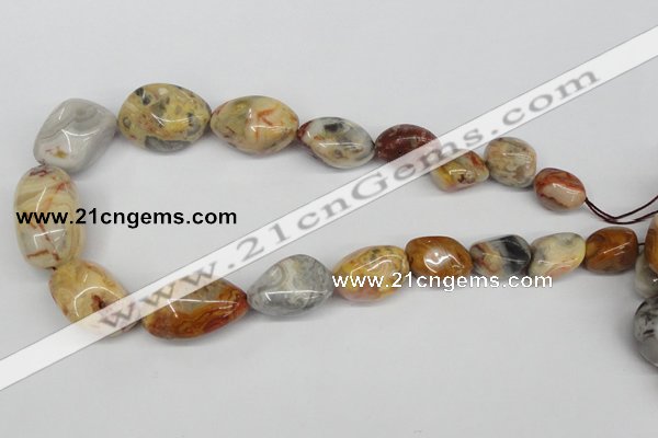 CNG86 15.5 inches 12*14mm - 25*30mm nuggets agate gemstone beads