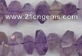 CNG860 15.5 inches 8*12mm – 12*20mm faceted nuggets amethyst beads