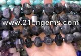 CNG8600 12*16mm - 13*18mm faceted nuggets labradorite beads