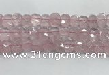 CNG8611 10*13mm - 12*16mm faceted freeform rose quartz beads