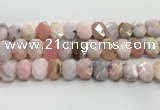 CNG8614 10*13mm - 12*16mm faceted freeform natural pink opal beads