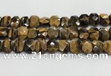 CNG8620 10*13mm - 12*16mm faceted freeform yellow tiger eye beads